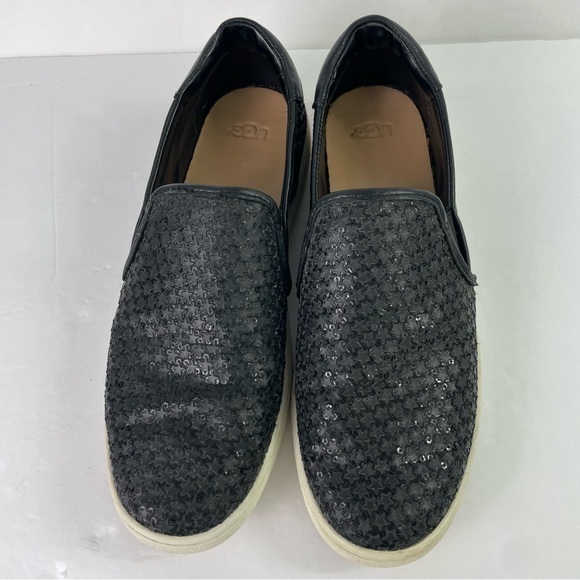 UGG Cas Black Glitter Sequin‎ Star Slip On Sneakers - Picture 8 of 15